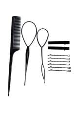 Siyah Renk Topuz Aparat Set