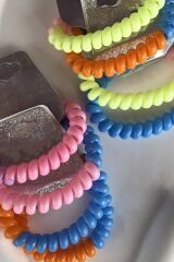20'li Karışık Renk İkili Helezon Toka Set Çok Renkli