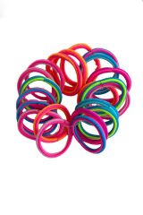 Karışık Renk Lastik Toka Set (Küçük Boy) Çok Renkli